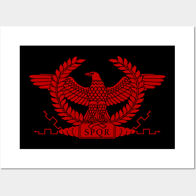 Roman Red Eagle Wall Art by AtlanteanArts